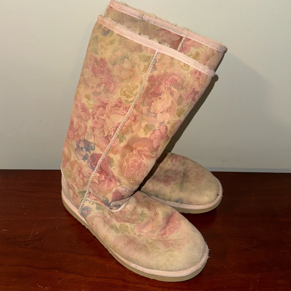 UGG Tall Floral Boots